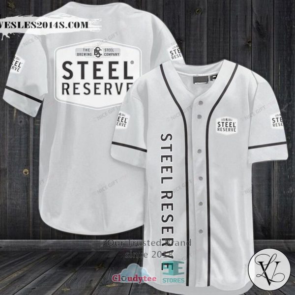 Steel Reserve logo grey Baseball Jersey