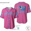Stitch Custom Name Pink Baseball Jersey Shirt