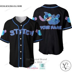 Stitch Disney Custom Name Baseball Jersey Shirt