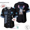 Stitch Personalized Black Pattern Baseball Jersey Shirt