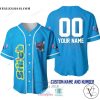 Stitch Personalized Blue Color Baseball Jersey Shirt
