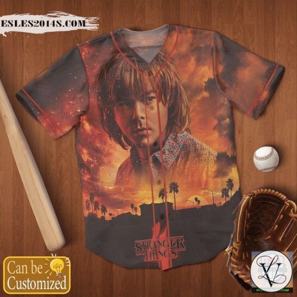 Stranger Things 4 Custom Name And Number Baseball Jersey