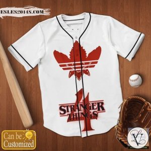 Stranger Things 4 Demogorgon Adidas Personalized Baseball Jersey Shirt