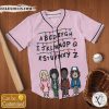Stranger Things Alphabet Personalized Baseball Jersey Shirt