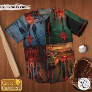 Stranger Things Full Print Personalized Baseball Jersey Shirt
