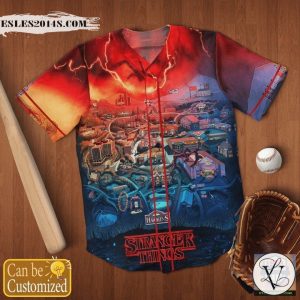 Stranger Things Hawkins Personalized Baseball Jersey Shirt