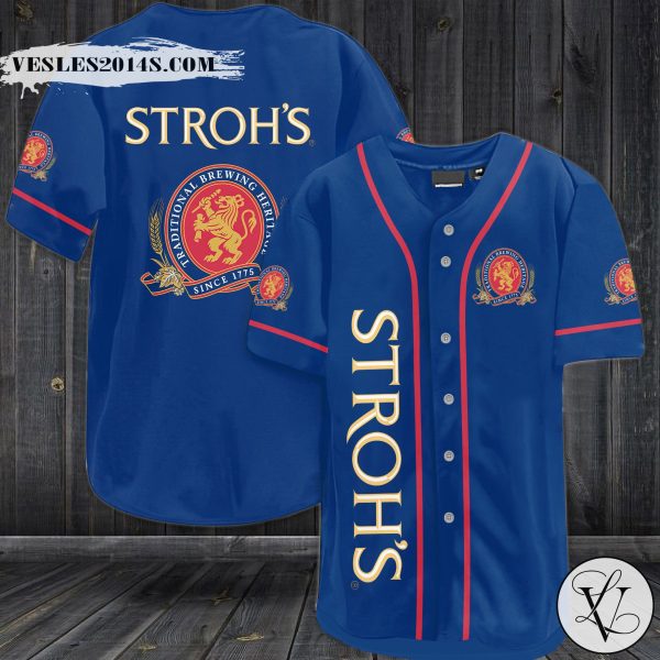 Stroh’s Brewery Baseball Jersey