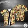 Strong Cowgirl Yellow Pattern Baseball Jersey