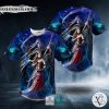 Summon The Reaper Death And The Maiden Gothic Fantasy Skull Baseball Jersey
