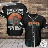 Surviving Fatherhood One Beer At A Time Baseball Jersey Shirt