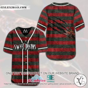 Sweet Dreams Freddy Krueger Baseball Jersey