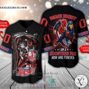 Sydney Roosters Skull Personalized Baseball Jersey Shirt