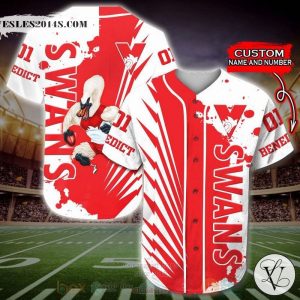Sydney Swans AFL Personalized Baseball Jersey