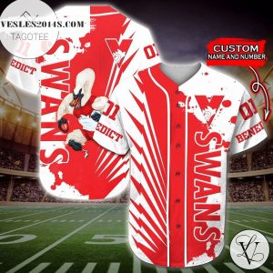 Sydney Swans Baseball Jersey Afl – Premium Jersey Shirt – Custom Name & Number Jersey Sport