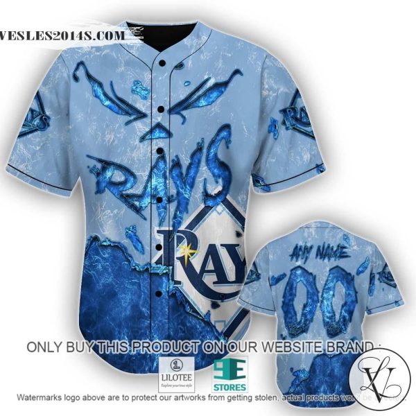 Tampa Bay Rays Blood Personalized Baseball Jersey