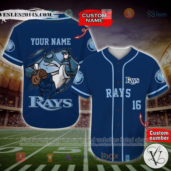Tampa Bay Rays MLB Custom Baseball Jersey