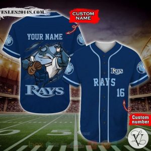 Tampa Bay Rays MLB Personalized Baseball Jersey