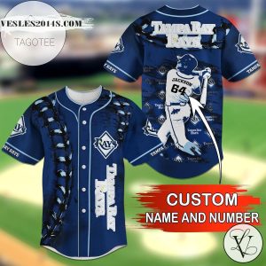 Tampa Bay Rays Personalized Name Number Baseball Jersey Shirt – MLB