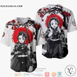 Tanjiro Demon Slayer Baseball Jersey Shirt