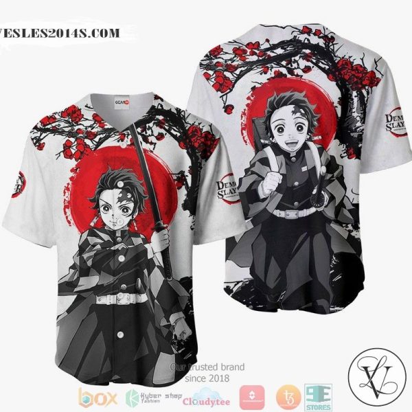 Tanjiro Demon Slayer Baseball Jersey Shirt