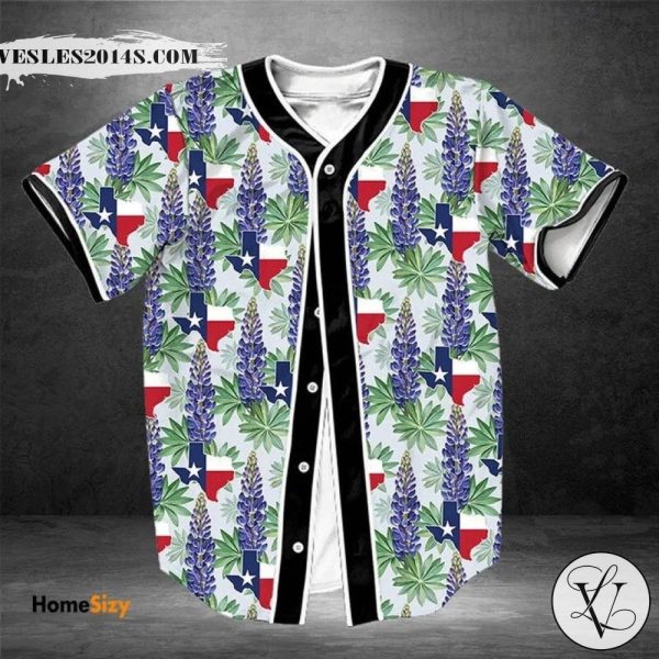 Texas Bluebonnet Baseball Jersey