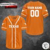 Texas Longhorns Personalized Baseball Jersey Shirt