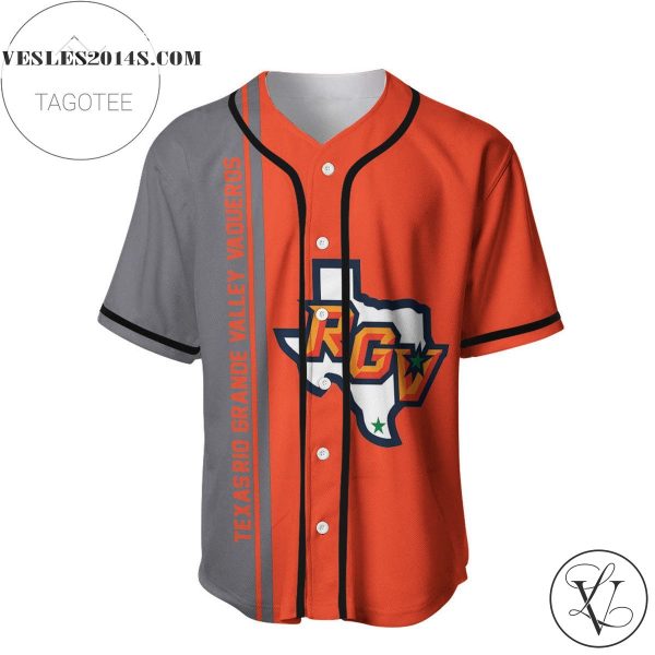 Texas-Rio Grande Valley Vaqueros Baseball Jersey Half Style – NCAA