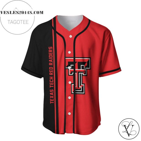 Texas Tech Red Raiders Baseball Jersey Half Style – NCAA