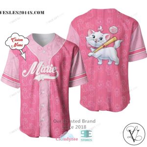 The Aristocats Marie Custom Name Baseball Jersey Shirt