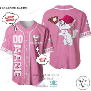 The Aristocats Marie Personalized Baseball Jersey Shirt