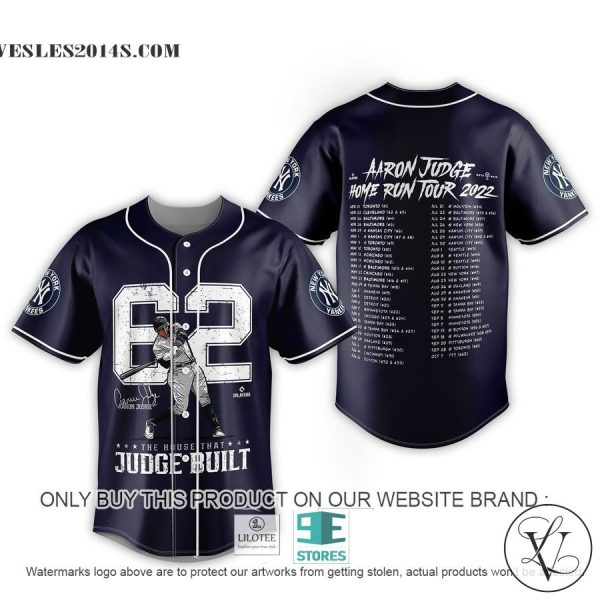 The House that Aaron Judge 62 Home run Four 2022 Baseball Jersey