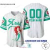 The Little Mermaid Ariel Personalized Baseball Jersey Shirt