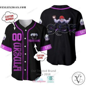 The Little Mermaid Ursula Personalized Baseball Jersey Shirt