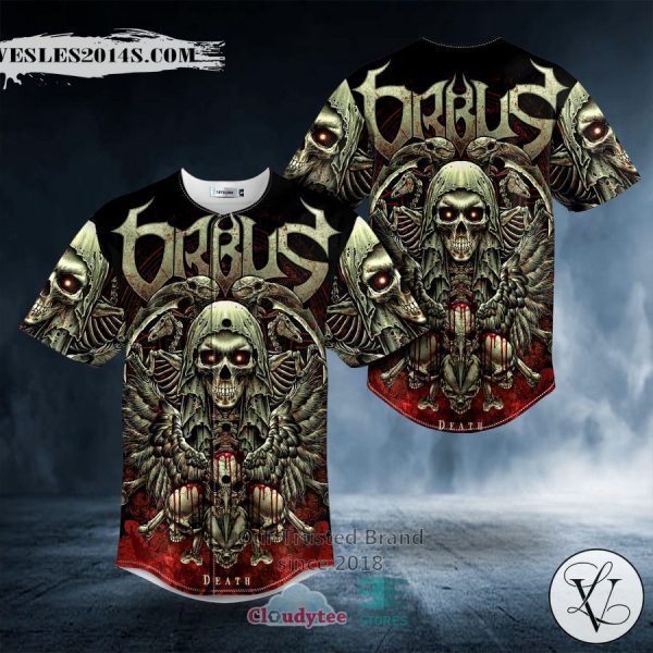 The Mummy Orbus Grim Reaper Skull Baseball Jersey