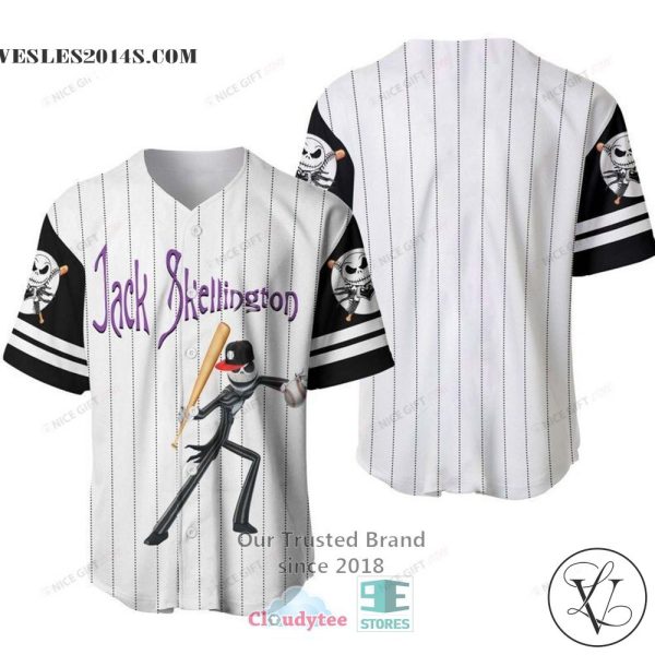 The Nightmare Before Christmas Jack Skellington Baseball Jersey Shirt