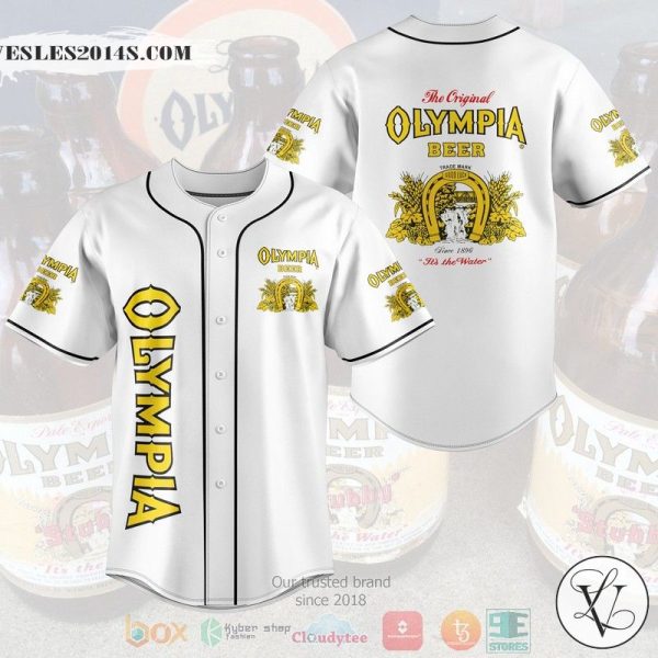 The Original Olympia Beer Baseball Jersey zkW