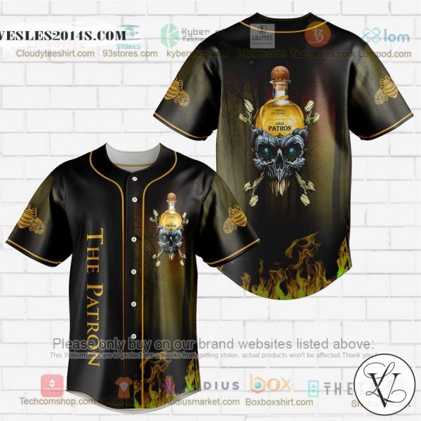 The Patron skull head Baseball Jersey