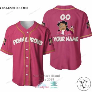 The Proud Family Penny Proud Custom Name Baseball Jersey Shirt