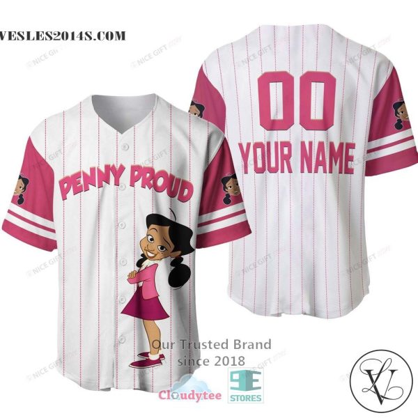 The Proud Family Penny Proud Personalized Baseball Jersey Shirt