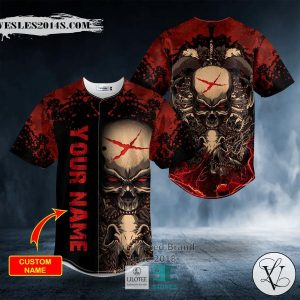 The Wanted Raven Killer Skull Baseball Jersey