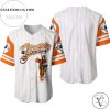 Tigger Tiger Winnie The Pooh All Over Print Pinstripe Baseball Jersey – White