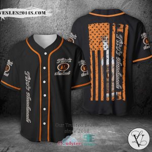 Tito’s Handmade Vodka United States Flag black orange Baseball Jersey