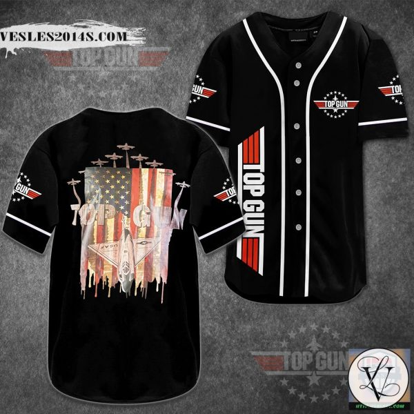 Top Gun American Flag Baseball Jersey