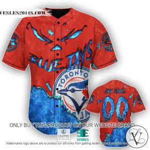 Toronto Blue Jays Blood Personalized Baseball Jersey