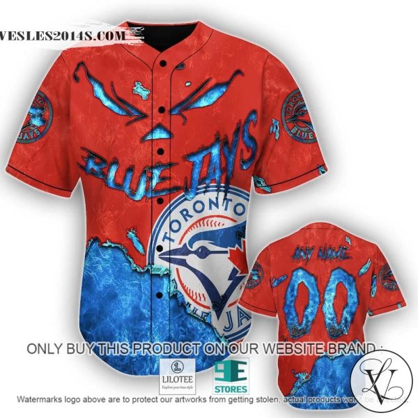 Toronto Blue Jays Blood Personalized Baseball Jersey