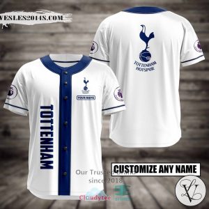 Tottenham Hotspur Custom Name Baseball Jersey Shirt