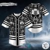 Tribal Metal Demon Skull Baseball Jersey