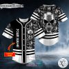 Tribal Metal Demon Skull Custom Baseball Jersey