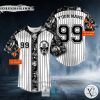 Tribal Metal Skull Custom Baseball Jersey
