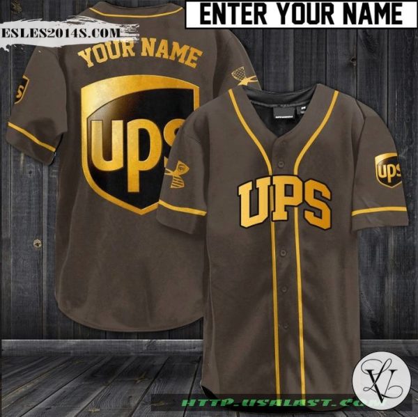 UPS Custom Name Baseball Jersey Shirt